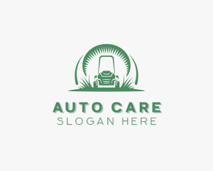 Gardening Lawn Mower logo design