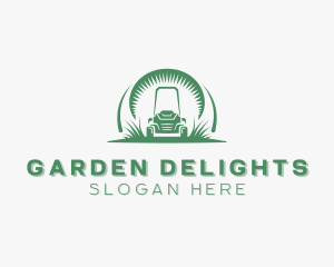 Gardening Lawn Mower logo design