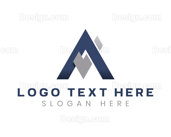 Triangle Modern Business Letter A Logo