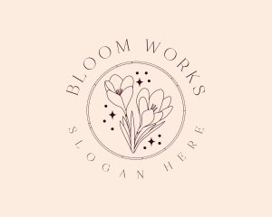 Flower Tulip Garden logo design