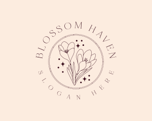 Flower Tulip Garden logo design