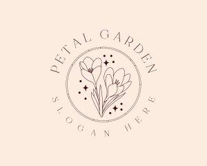 Flower Tulip Garden logo design