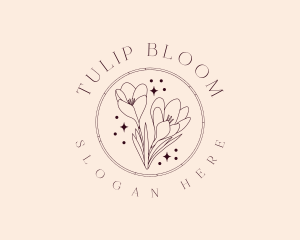 Flower Tulip Garden logo design