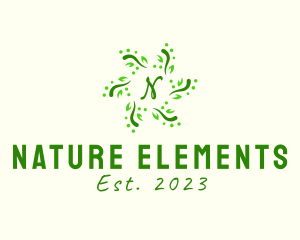 Natural Leaf Decor logo design