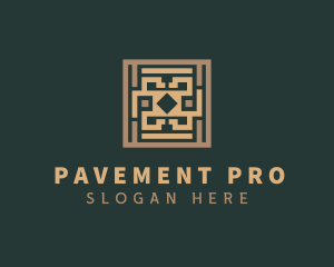 Flooring Tiles Pavement logo design