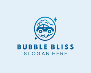 Car Bubble Washing  logo design