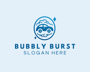 Car Bubble Washing  logo design