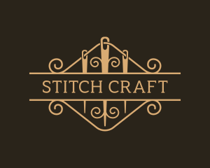 Needlecraft Thread Stitching logo design