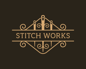 Needlecraft Thread Stitching logo design