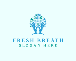 Tree Hand Wellness logo design