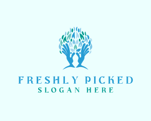 Tree Hand Wellness logo design