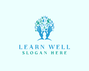 Tree Hand Wellness logo design