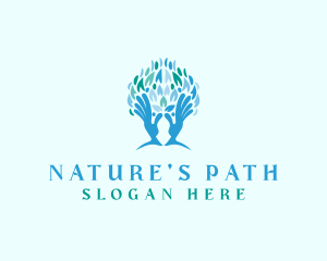 Tree Hand Wellness logo design