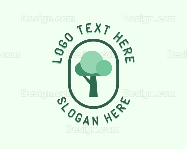 Tree Planting Organic Logo
