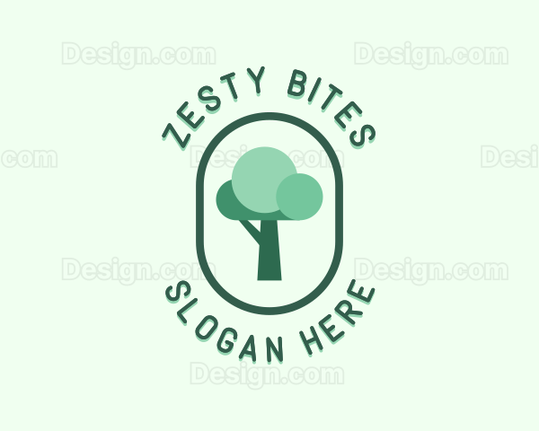 Tree Planting Organic Logo