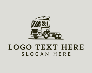 Flatbed Truck Shipping logo