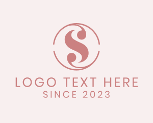 Pink Fashion Letter S logo