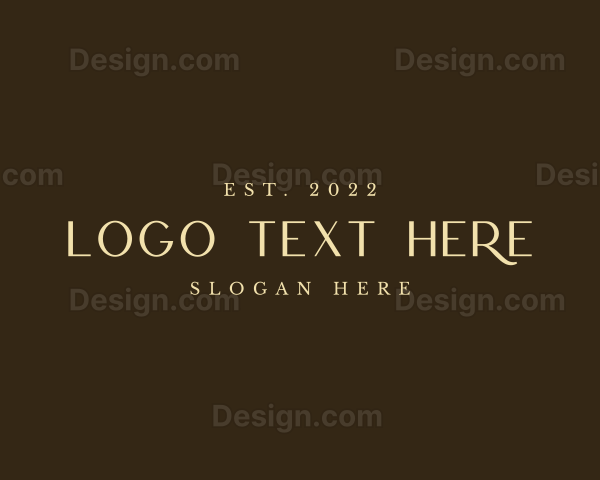 Gold Elegant Style Logo