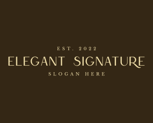 Gold Elegant Style logo design