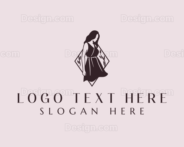 Feminine Dress Fashion Logo