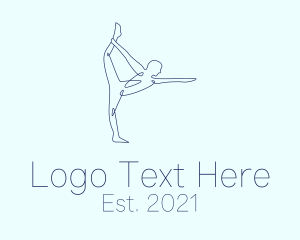 Monoline Stretching Pose logo