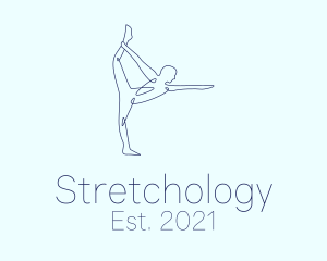 Monoline Stretching Pose logo