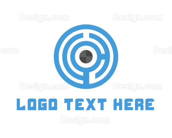 Blue Maze Target Logo