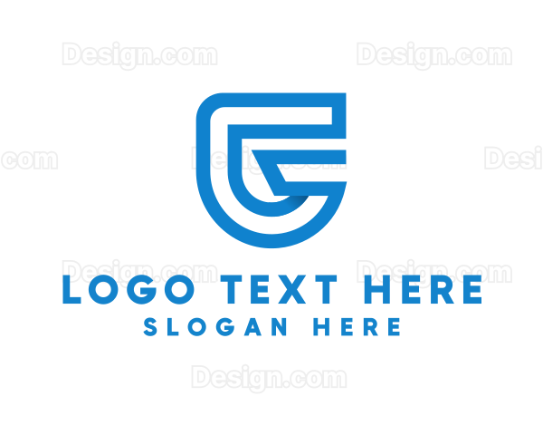 Shield Outline Letter G Logo