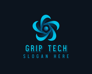 Digital Tech Fan logo design