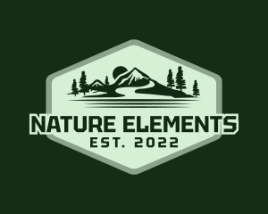 Nature Travel Mountain logo design