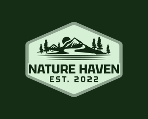 Nature Travel Mountain logo design