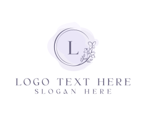 Floral Event Wedding Watercolor logo