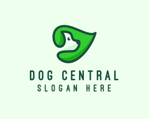 Organic Leaf Puppy logo design