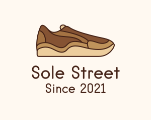 Brown Sneakers Footwear logo