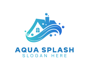 House Water Splash logo design