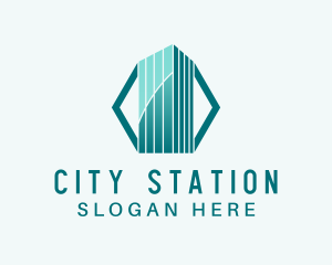 Elegant City Skyscraper logo design