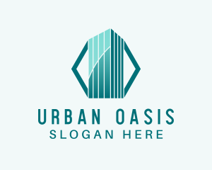 Elegant City Skyscraper logo design