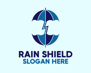 Blue Thunder Umbrellas logo design