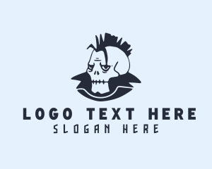 Mohawk Skull Streetwear logo