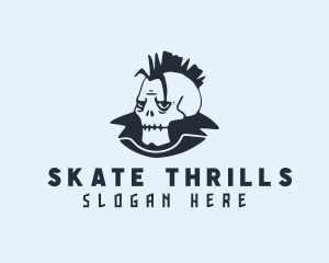 Mohawk Skull Streetwear logo design