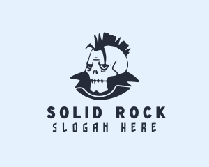 Mohawk Skull Streetwear logo design