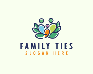 Colorful Family Wreath  logo design