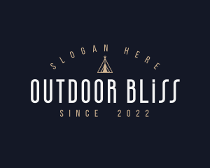 Camping Teepee Tent logo design