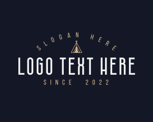 Tent - Camping Teepee Tent logo design