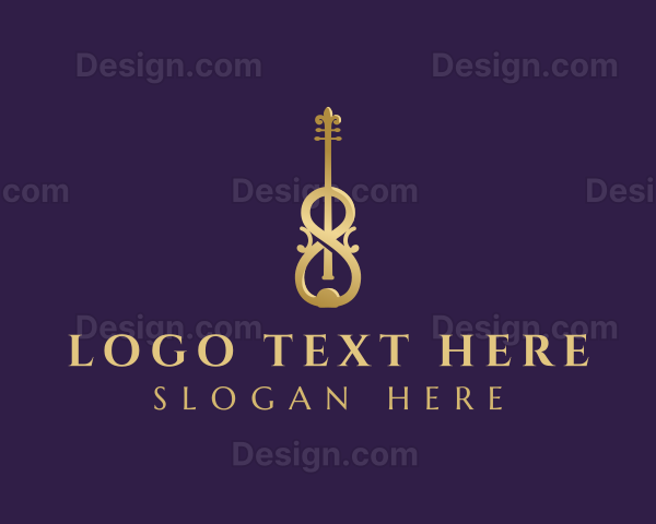 Luxury Music Violin Logo