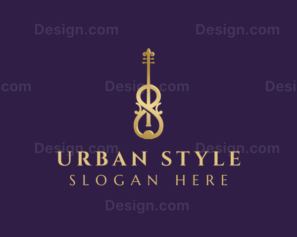 Luxury Music Violin Logo