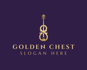 Luxury Music Violin logo design