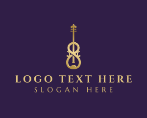 Violin - Luxury Music Violin logo design