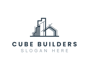 Home Building Structure logo design