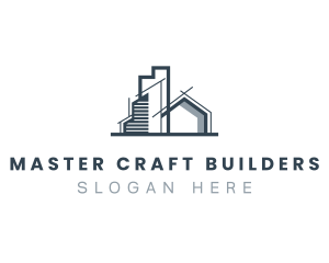 Home Building Structure logo design